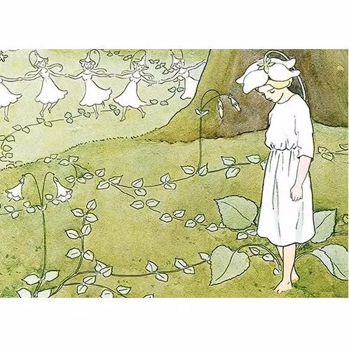 Enkelt Kort - Blommor i mossan (Fraktfritt)