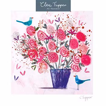 Kort med kuvert - Blomstervasen (Fraktfritt)