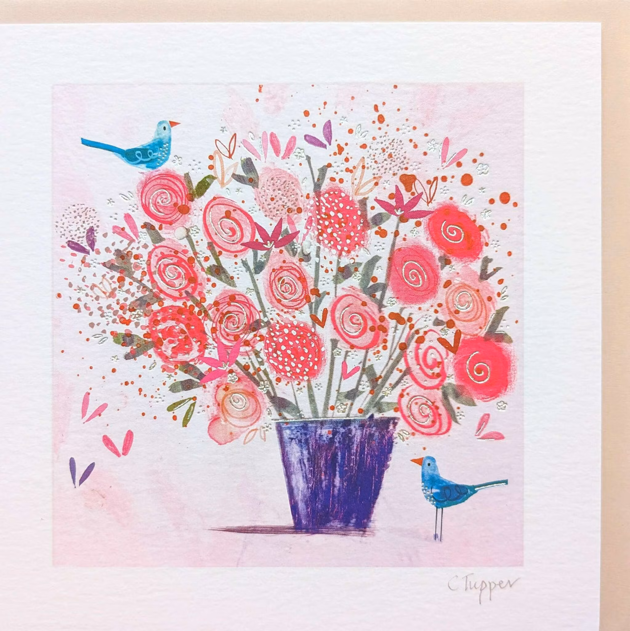 Kort med kuvert - Blomstervasen (Fraktfritt)