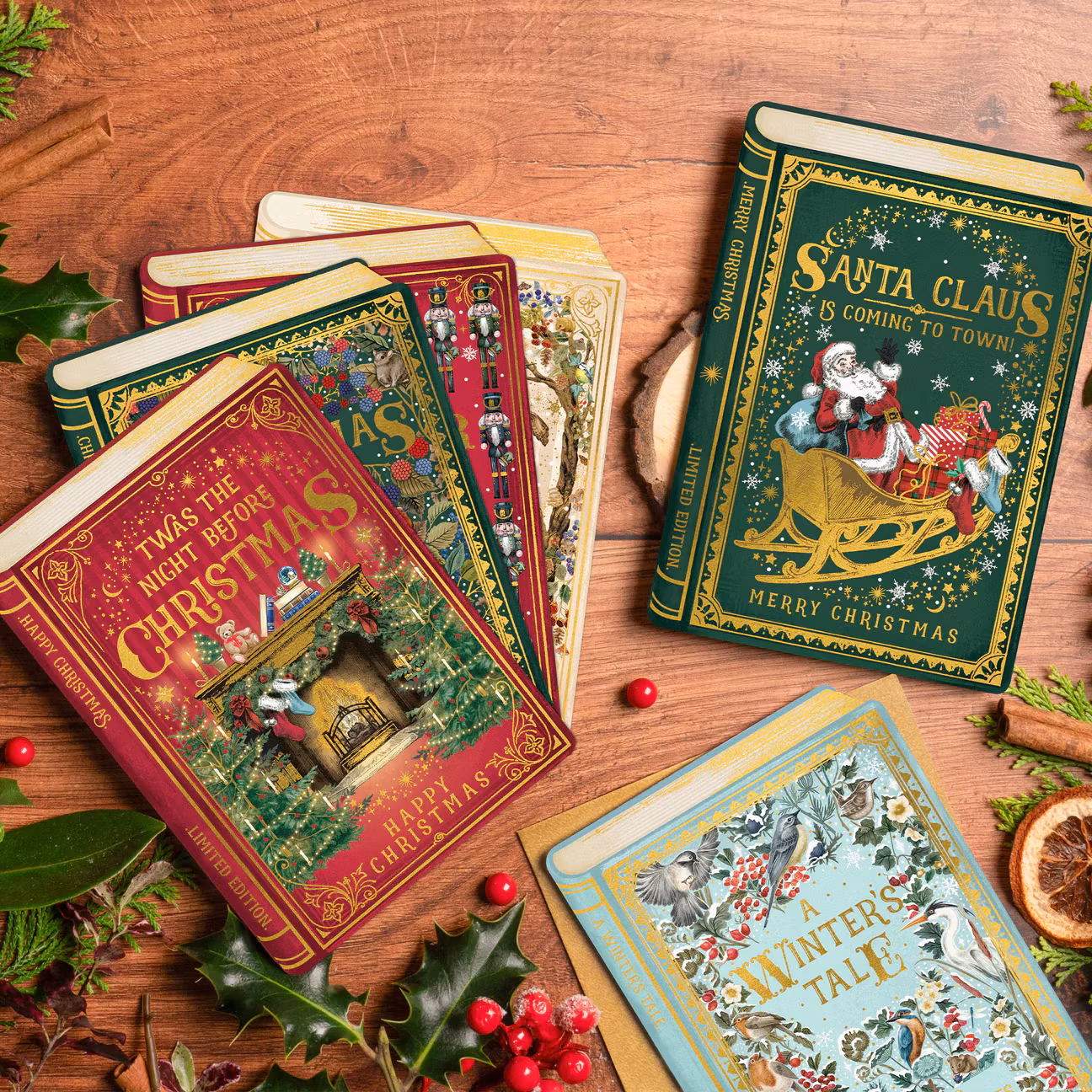 Dubbelt julkort med kuvert - Nutcracker  (Fraktfritt)