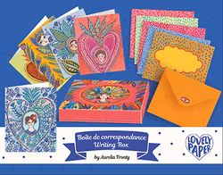 Aurelia Fronty skrivarset med metallic-effekter från Djeco