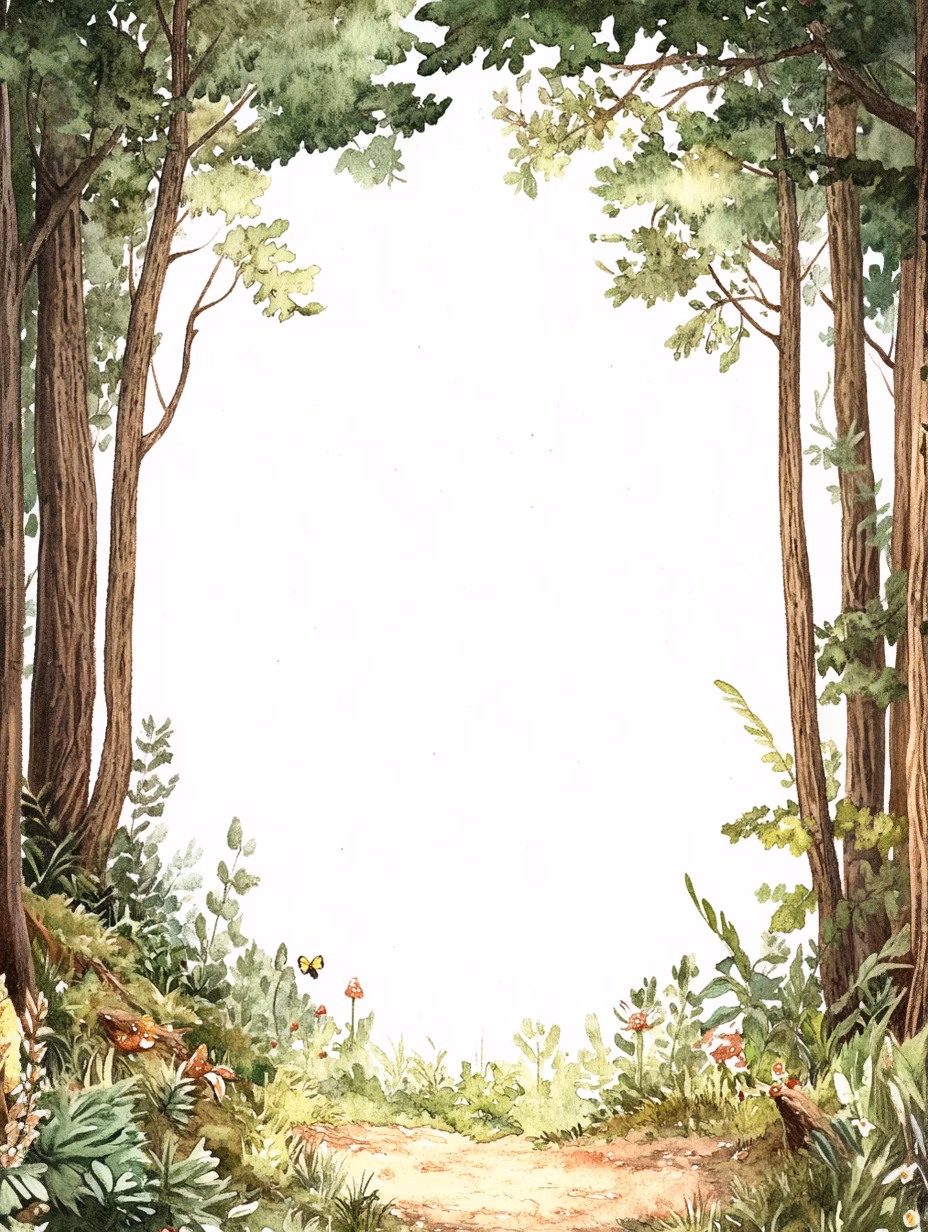 Block eller brevpapper - Lövskogen (A5-format)