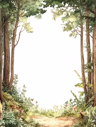 Block eller brevpapper - Lövskogen (A5-format)