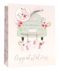 Större Presentpåse - Bröllopsbilen