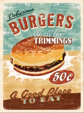 Magneter - Diner (välj vilken du vill ha) (Fraktfritt)