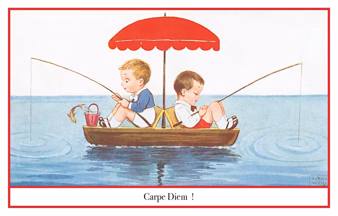 Enkelt Kort - Carpe Diem - Fiskelyckan (Fraktfritt)