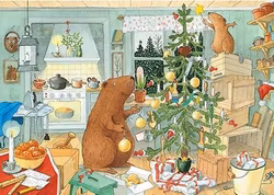 Enkelt julkort - Castors jul (Fraktfritt)