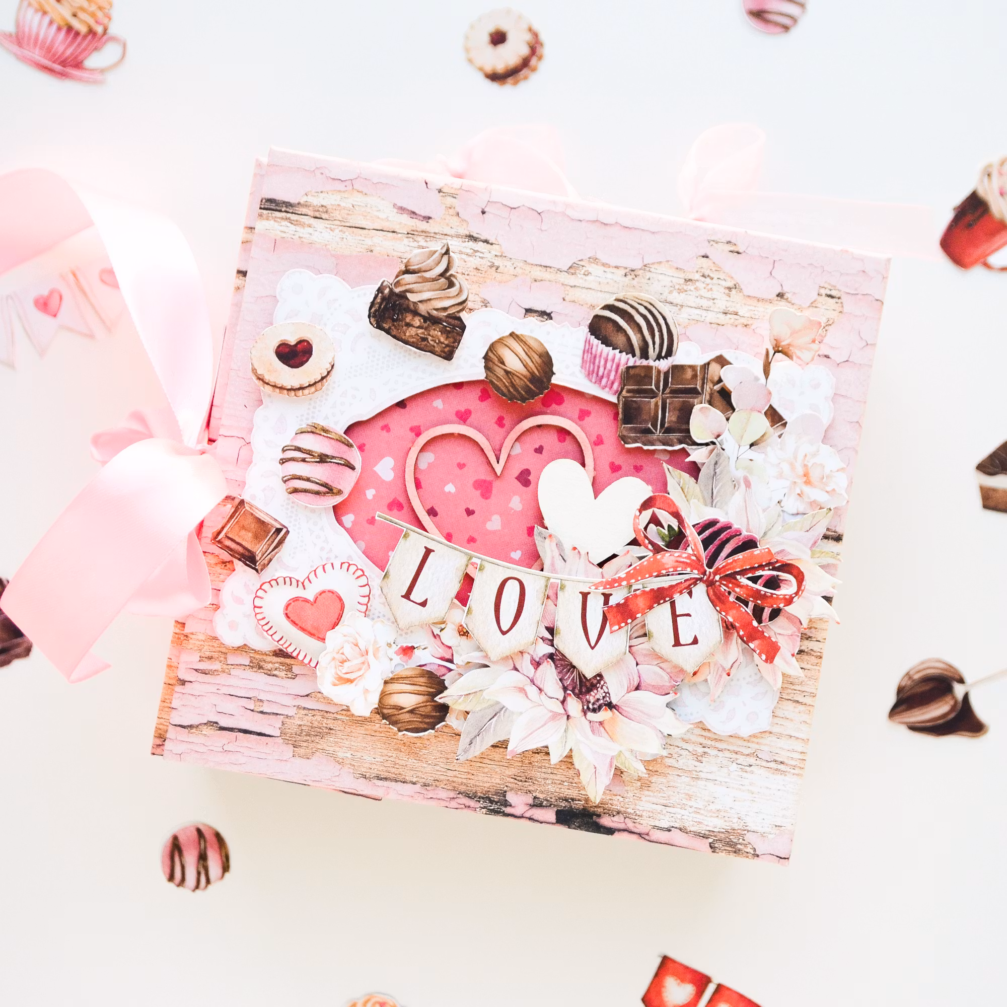 Vackert papperspyssel - Chokladkyssar (27 delar)