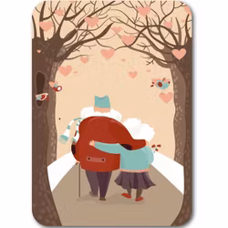 Enkelt Kort - Gammal kärlek (Fraktfritt)