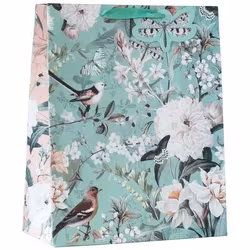 Större Presentpåse - Turkos natur