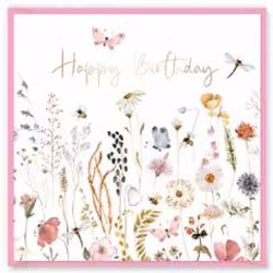 Dubbelt kort med kuvert - Wild Meadow (Fraktfritt)