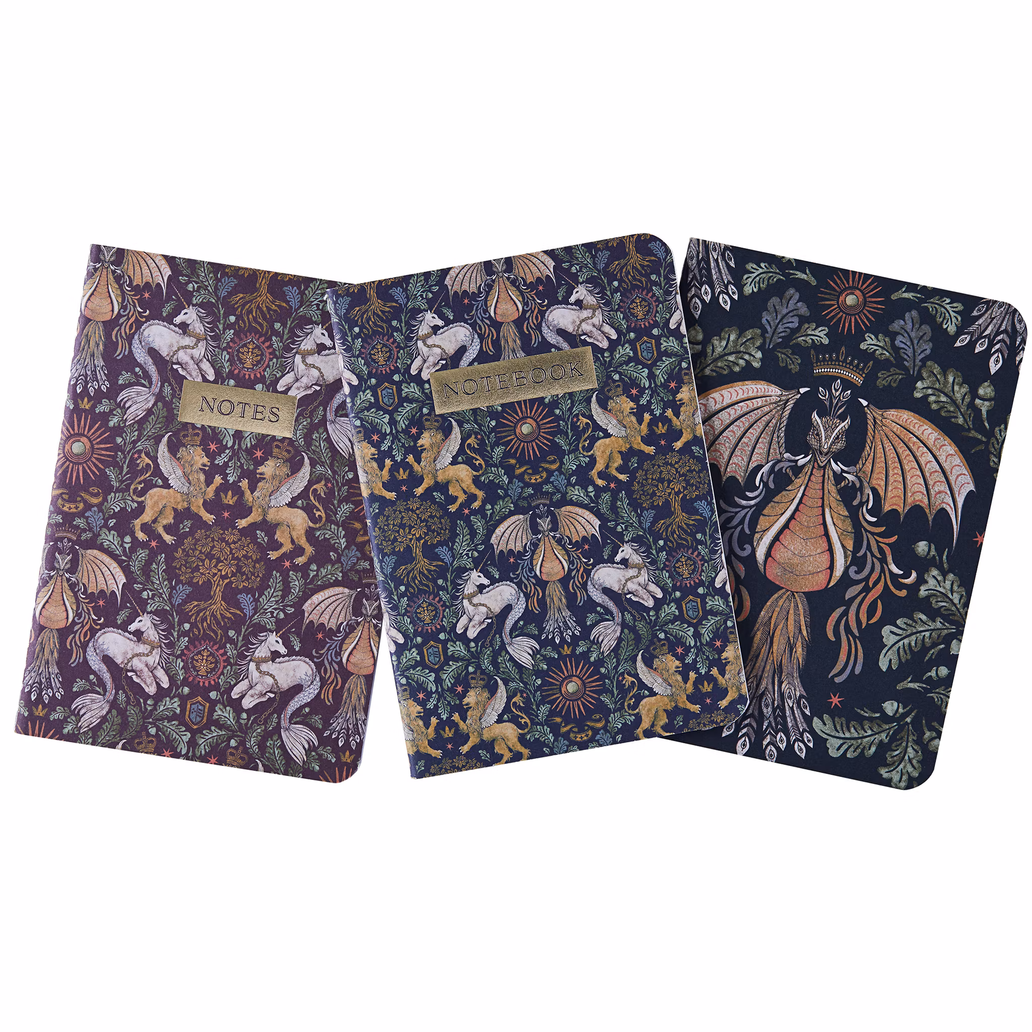 Anteckningsböcker (3 stycken) - Mytiska djur