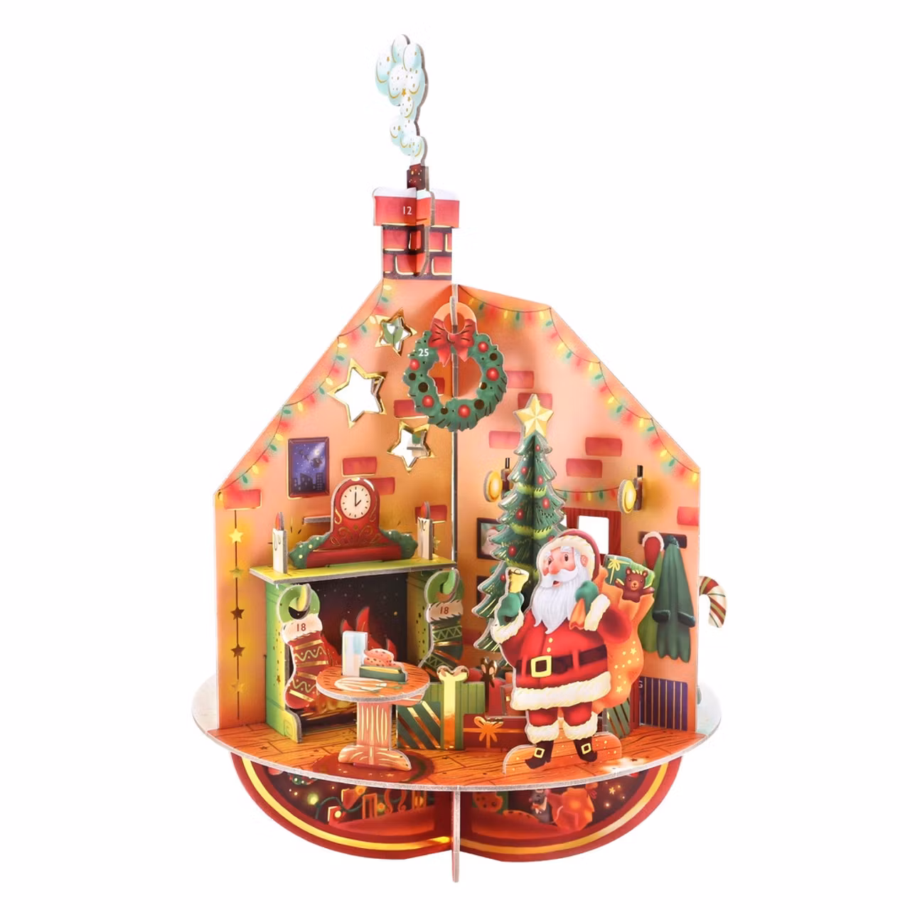 Adventskalender - Tryck ut och bygg ihop - Deck the halls