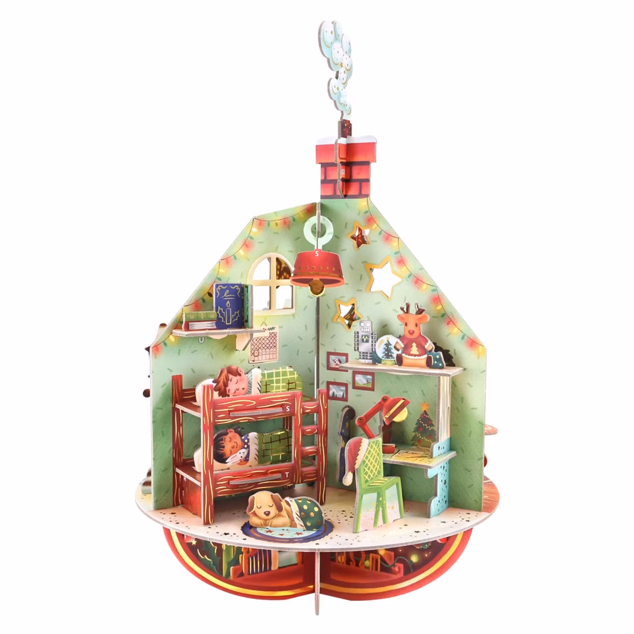 Adventskalender - Tryck ut och bygg ihop - Deck the halls