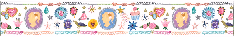 Dekorationstejp (Washi tejp) Bredare -Aiko