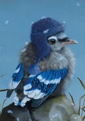 Enkelt Kort - Den första snön (Fraktfritt)