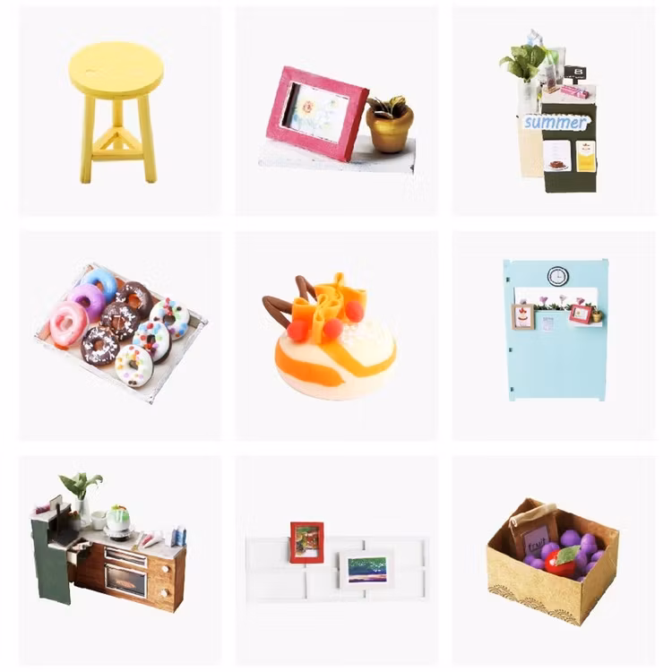 Miniatyrpyssel- Byggsats 'Dessertkiosken'