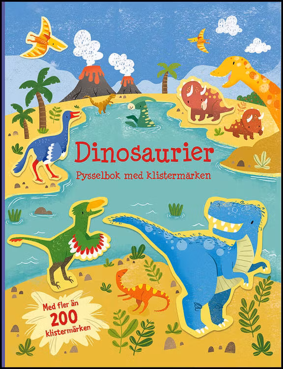 Dinosaurier - Pysselbok med klistermärken