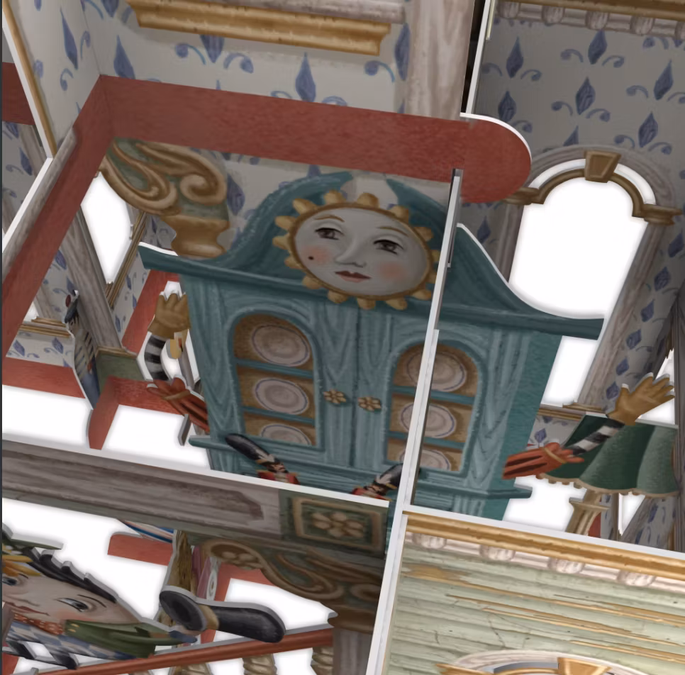 Magiska gratulationskort - Dockhuset (Fraktfritt)