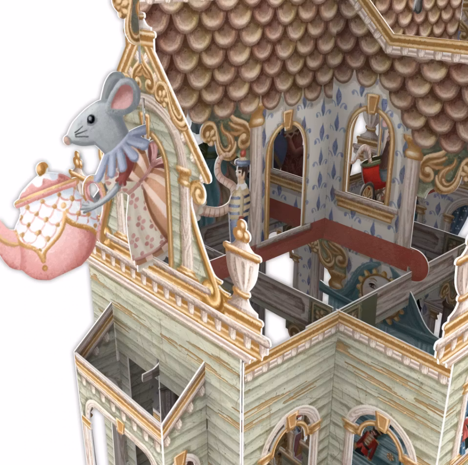 Magiska gratulationskort - Dockhuset (Fraktfritt)