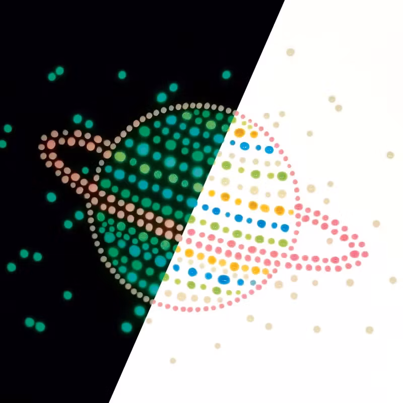 Dot-A-Lot-färger - Självlysande