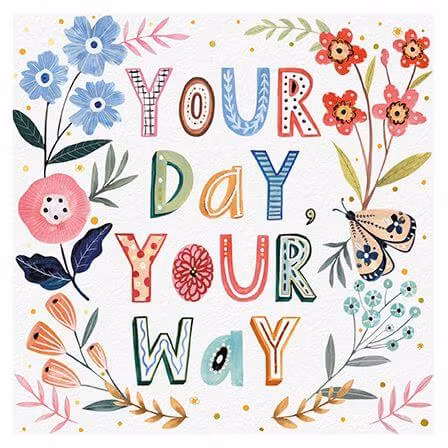 Dubbelt kort - Din dag på ditt sätt (Fraktfritt)