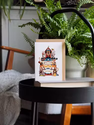 Dubbelt kort med kuvert - Cirkustårtan (Fraktfritt)