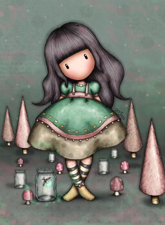 Dubbelt kort med kuvert - Eldfluga (Fraktfritt)