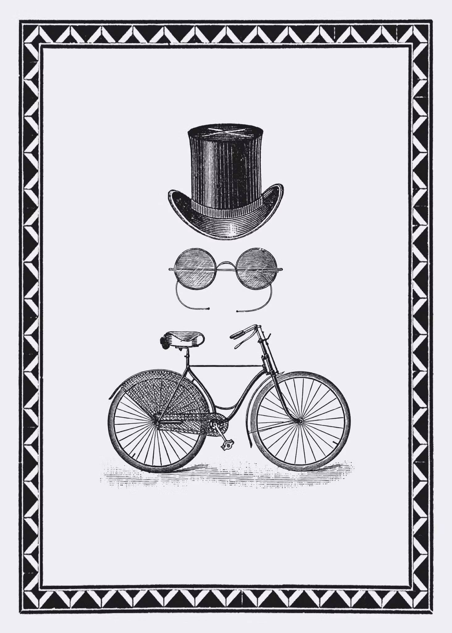 Dubbelt kort med kuvert - En gentlemans accessoarer (Fraktfritt)