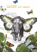 Dubbelt kort med kuvert - Vår magiska värld (Fraktfritt)