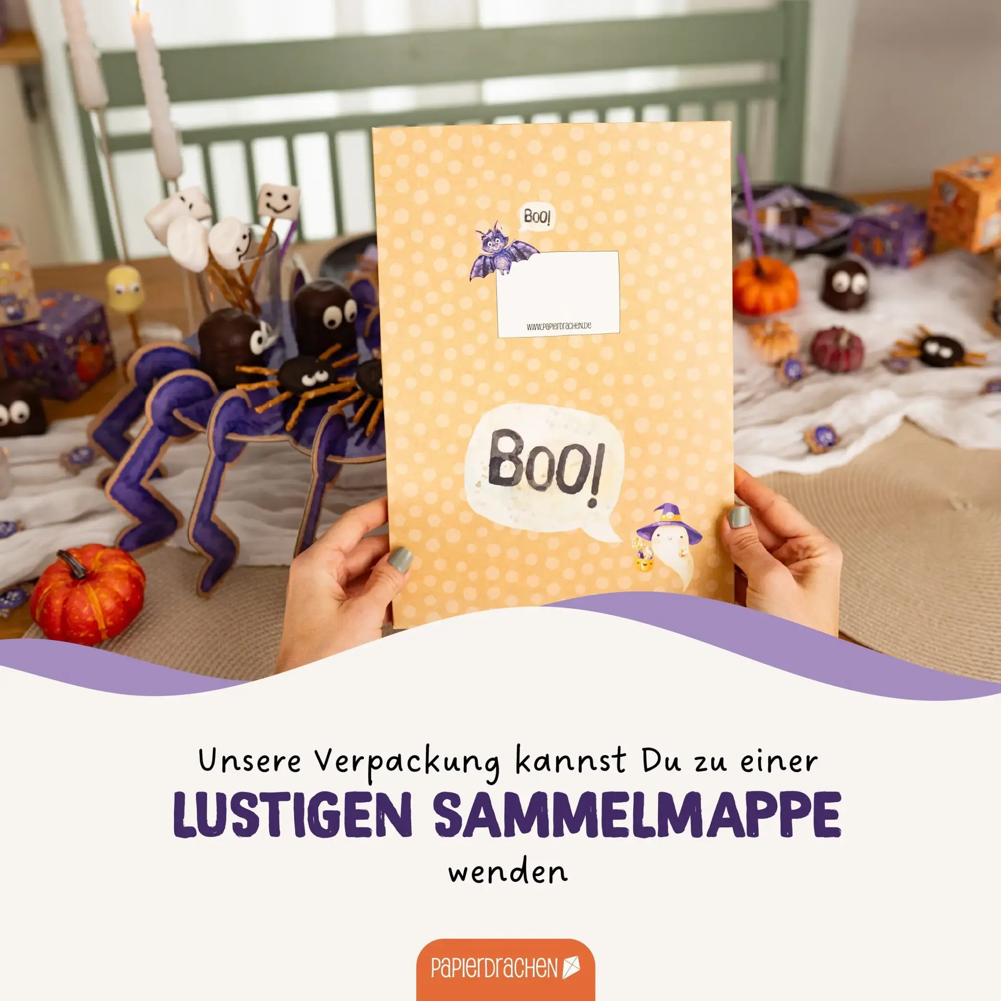 Kakfat i form av en spindel
