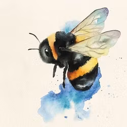 Dubbelt kort med kuvert - Beeutiful (Fraktfritt)