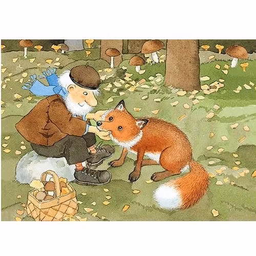 Enkelt Kort - Egon och rävungen (Fraktfritt)