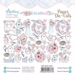 Vackert papperspyssel - Vår i pastell (60 delar)