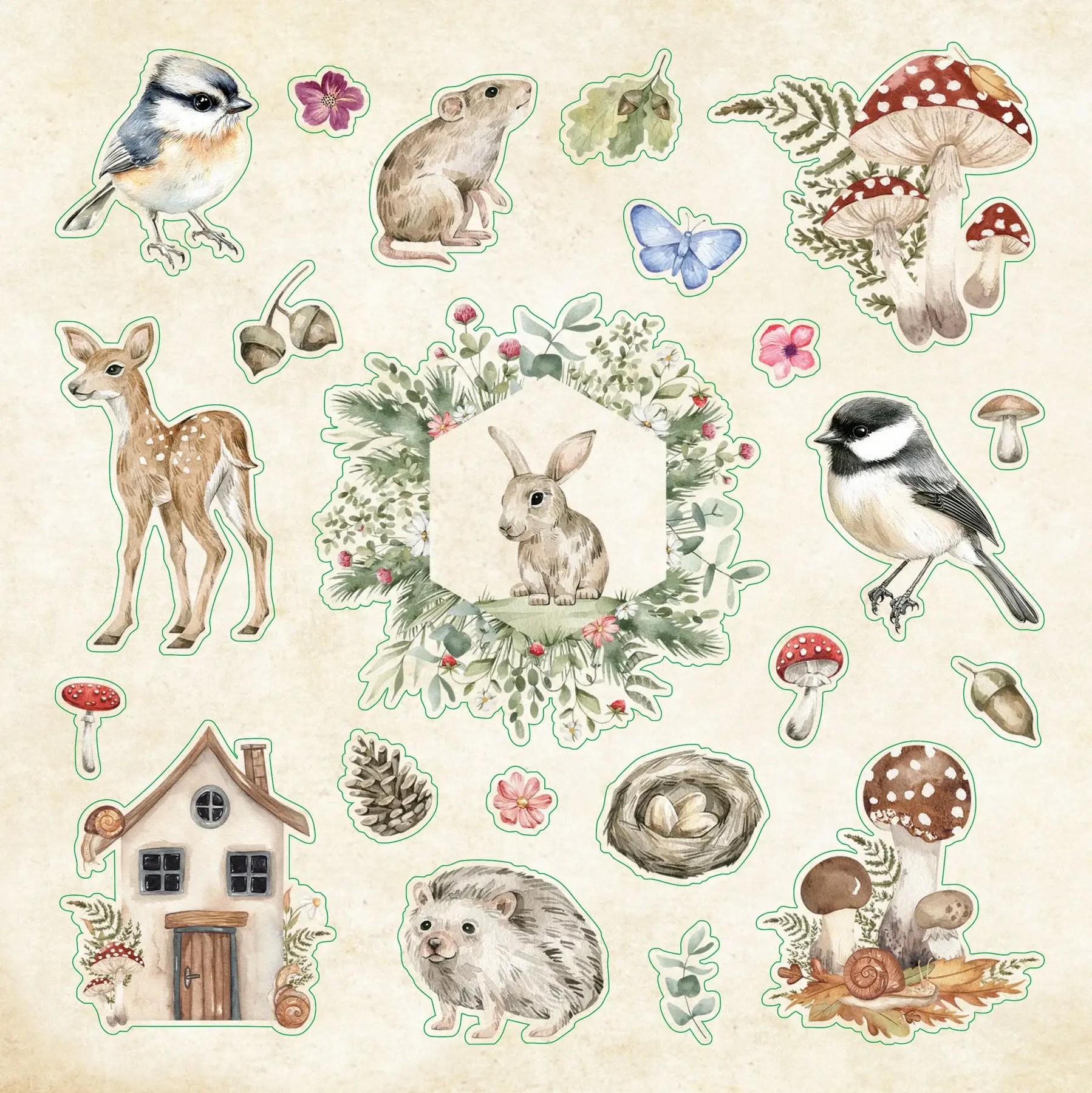 Klistermärkesbok - Enchanted Forest