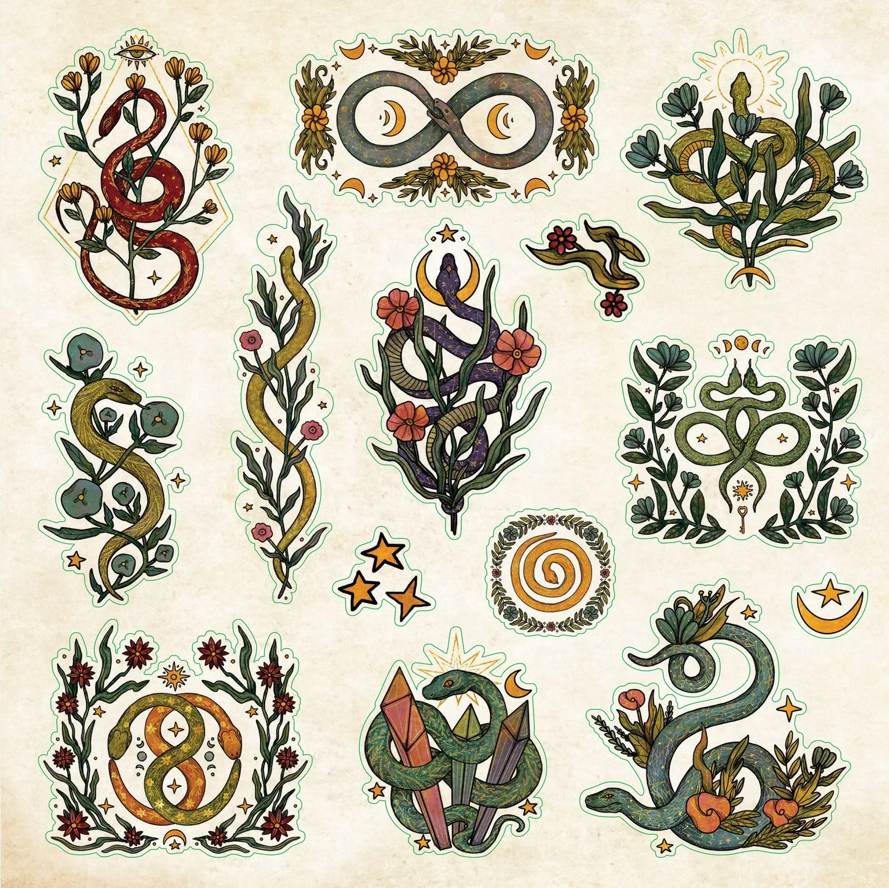 Klistermärkesbok - Enchanted Forest