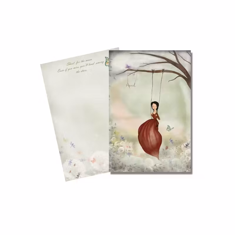 Enkelt Kort - April (Fraktfritt)