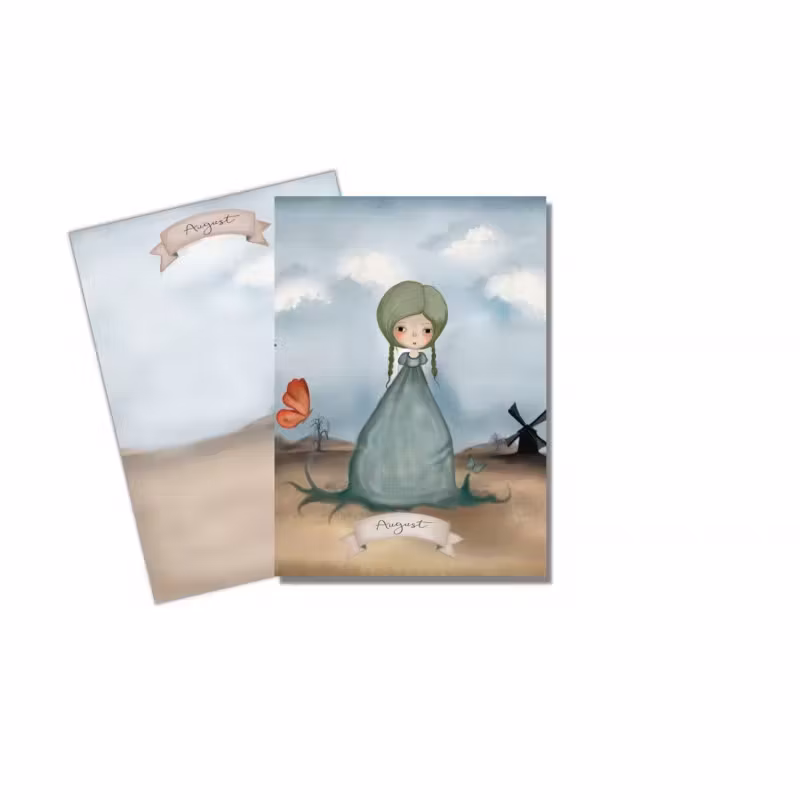 Enkelt Kort - Augusti (Fraktfritt)