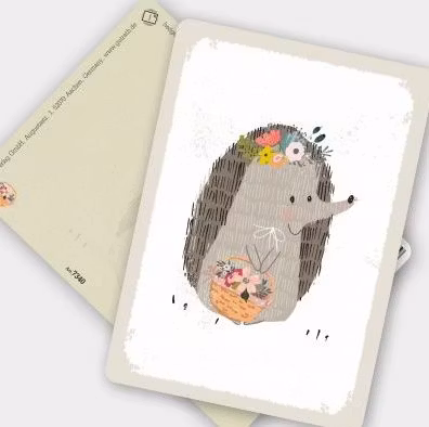 Enkelt Kort - Blomstrande igelkott (Fraktfritt)