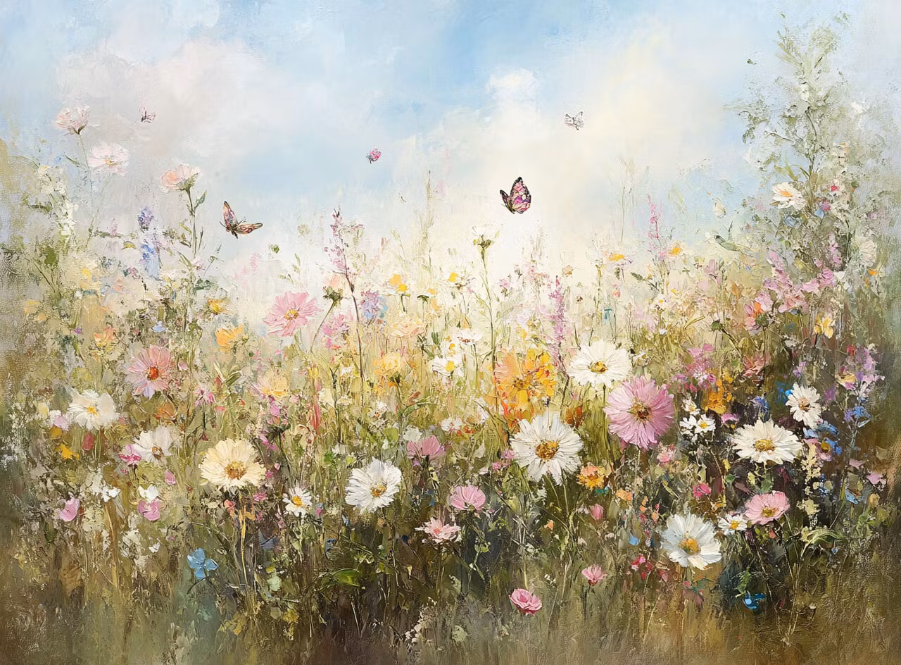 Enkelt Kort - Sommaräng (Fraktfritt)