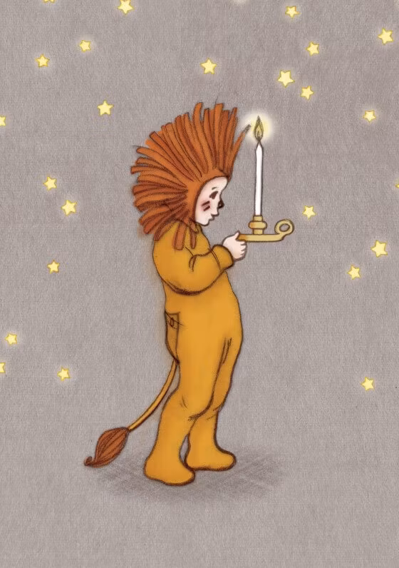 Enkelt Kort - Belle & Boo - Lilla lejonet (Fraktfritt)