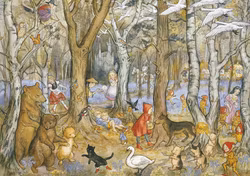 Enkelt Kort - Sagoskogen (Fraktfritt)