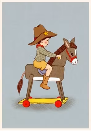 Enkelt Kort - Belle & Boo - Åsnan (Fraktfritt)