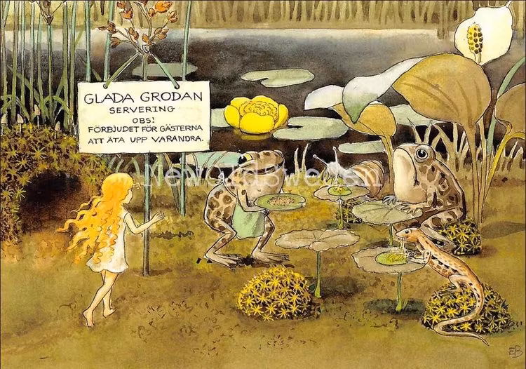 Enkelt kort - Grodservering (Fraktfritt)