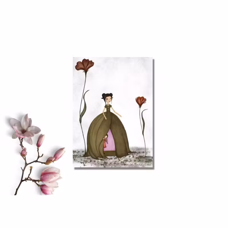 Enkelt Kort - Vår (Fraktfritt)