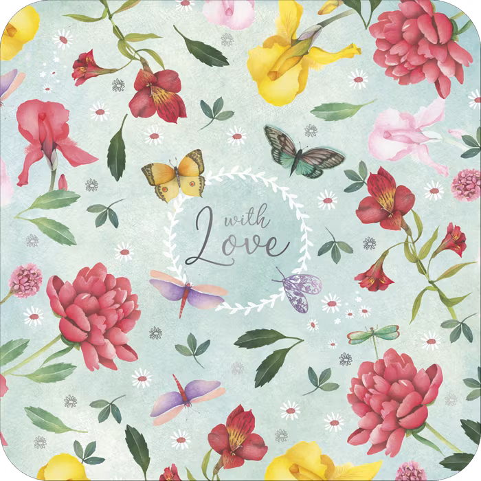 Enkelt Kort - With love (Fraktfritt)