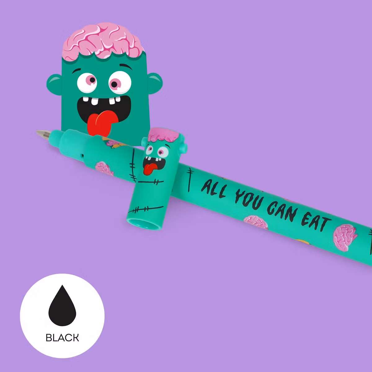 Tre gelépennor med suddbart bläck - The Boo Crew