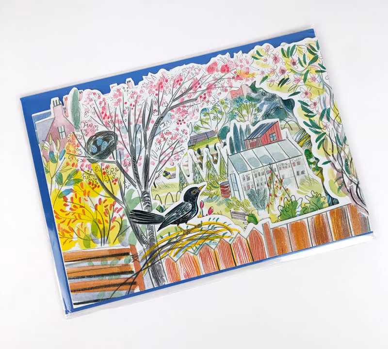 Utvikbart kort med kuvert - Trädgårdslandet (Fraktfritt)