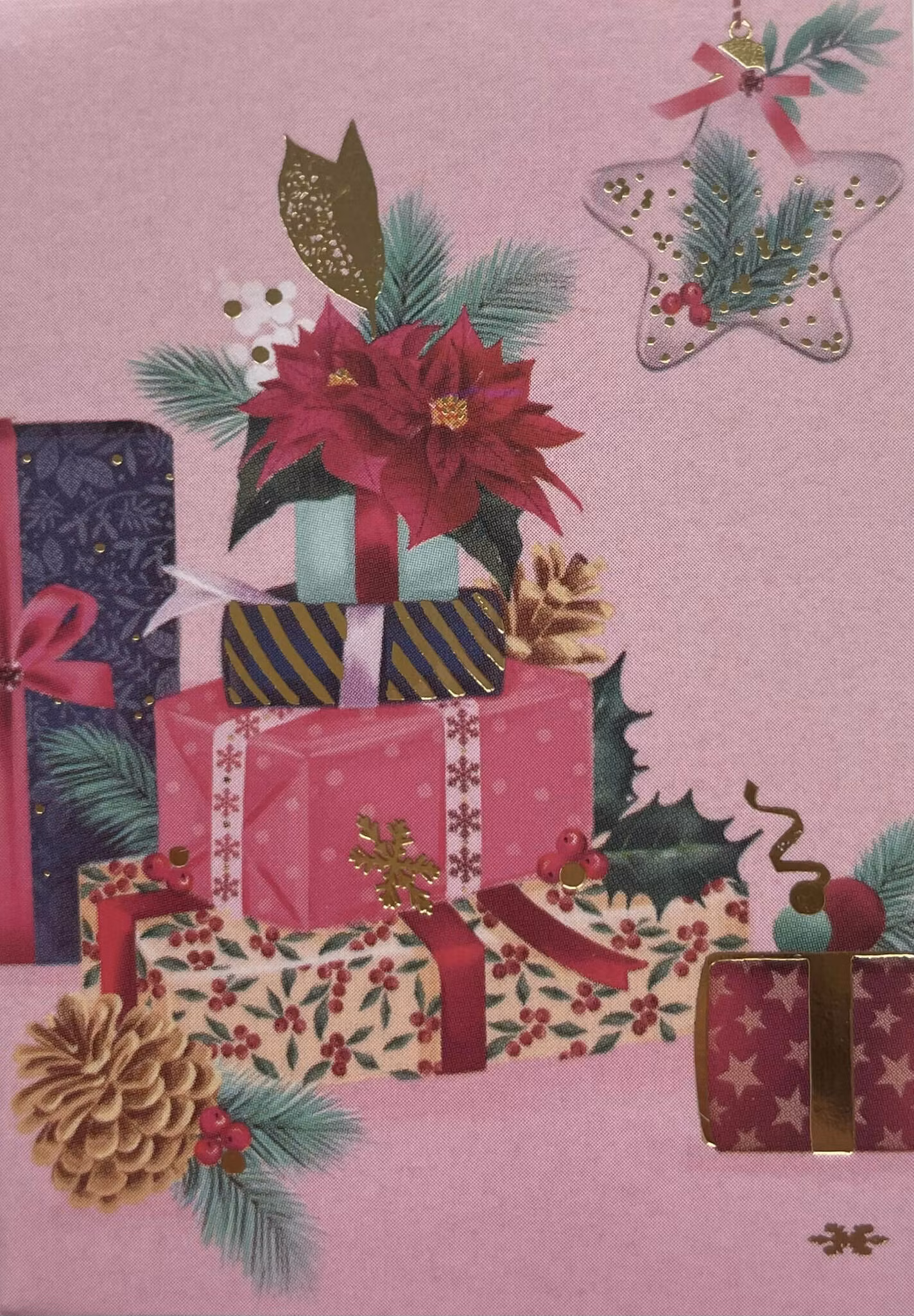 Julklappsetiketter - 4 etiketter med guld, många att välja bland (Fraktfritt)