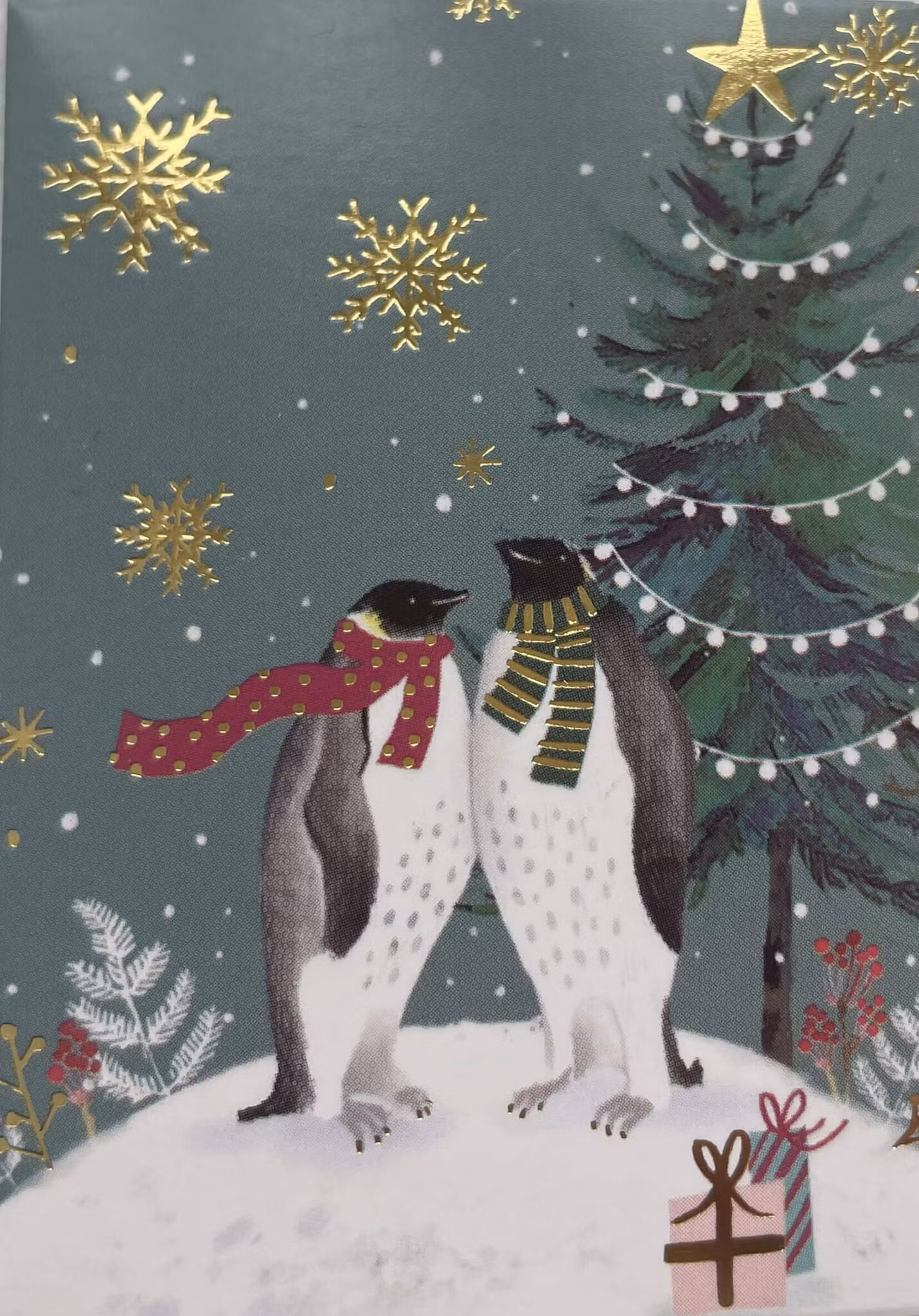 Julklappsetiketter - 4 etiketter med guld, många att välja bland (Fraktfritt)